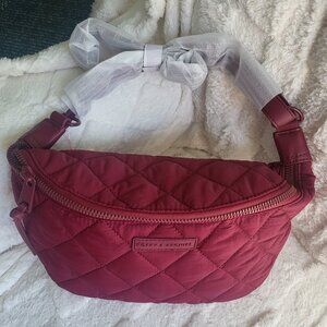 Poppy & Peonies, Berry Quilted Large Sidekick, NWT